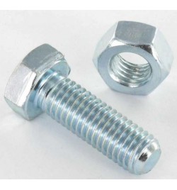 BOULON ACIER TETE HEXAGONAL AVEC ECROU D 10X40MM REF QUB005