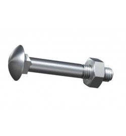 BOULON ACIER JAPY AVEC ECROU M10X90MM 4.8 REF QUB304