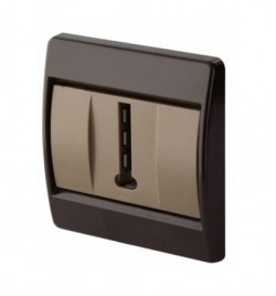 PRISE TEL 6 CONT ZENITH MARRON REF 4709M